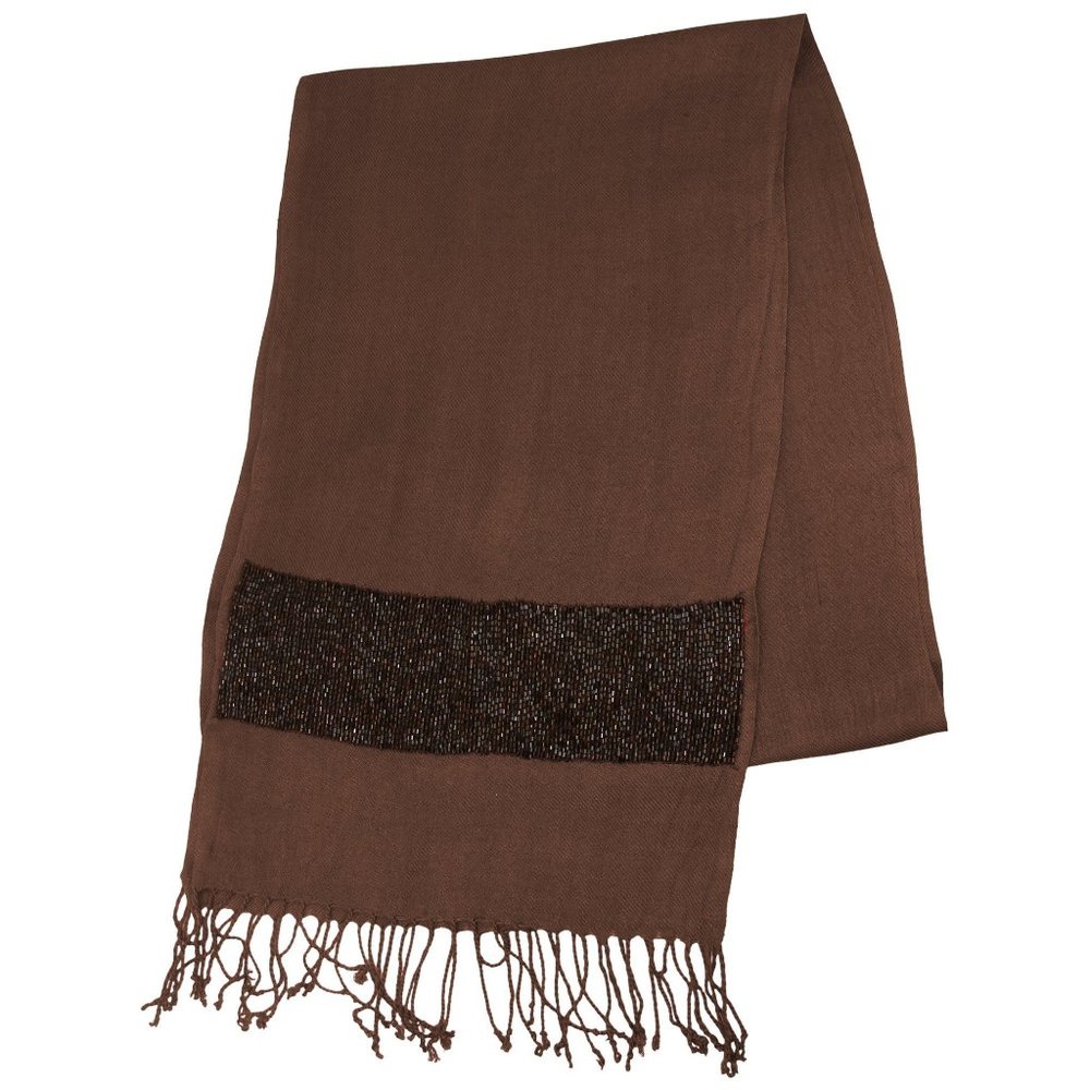 ANTI-WIND SCARF with weighted beading softly warms your neck